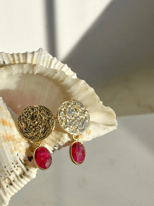 Kolczyki Rubis z rubinu